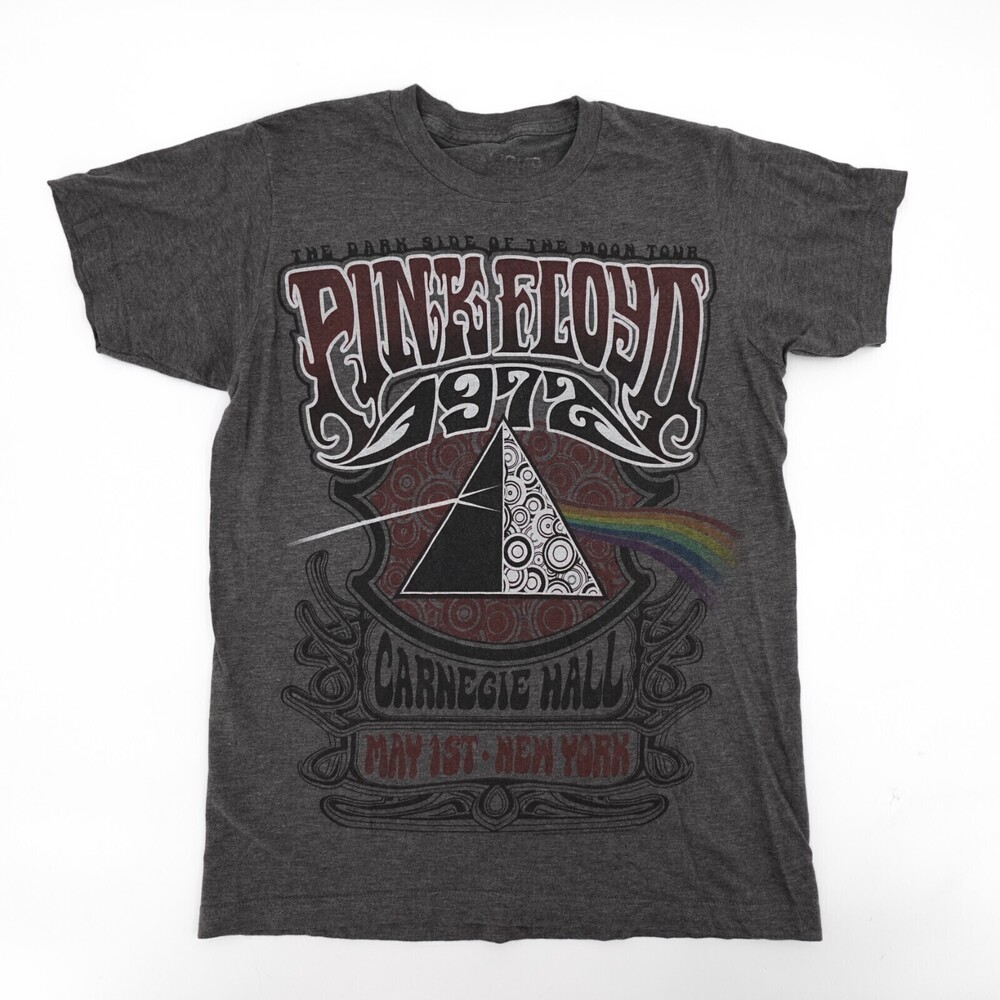 Pink Floyd Shirt Adult Small Gray Graphic Tee Carnegie Hall Concert Rock